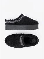 Krásné černé  sněhule dámské platforma