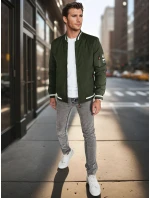 Pánská přechodná bunda bomber zelená Dstreet model 21986380 - FashionStreet