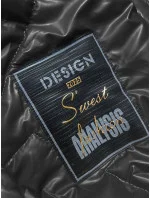 Čierna prešívaná bunda na patentky (B8179-1) Čierna prešívaná bunda na patentky (B8179-1)