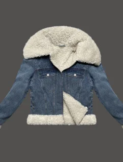 Světle džínová bunda s podšívkou typu  model 21248497 - J.STYLE
