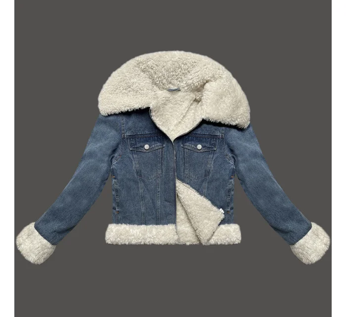 Světle džínová bunda s podšívkou typu  model 21248497 - J.STYLE