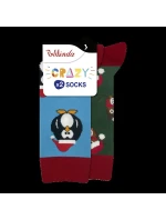 Veselé ponožky 2 páry CRAZY SOCKS 2x - BELLINDA - svetlomodré