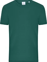 Daiber 8040 Pánske bio tričko s jemným žebrovaním 02.8040 smoky green