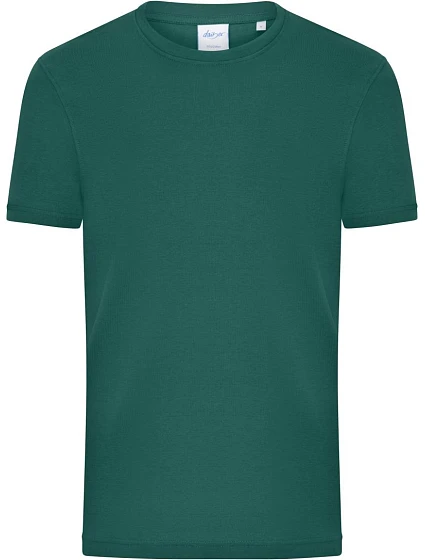 Daiber 8040 Pánske bio tričko s jemným žebrovaním 02.8040 smoky green
