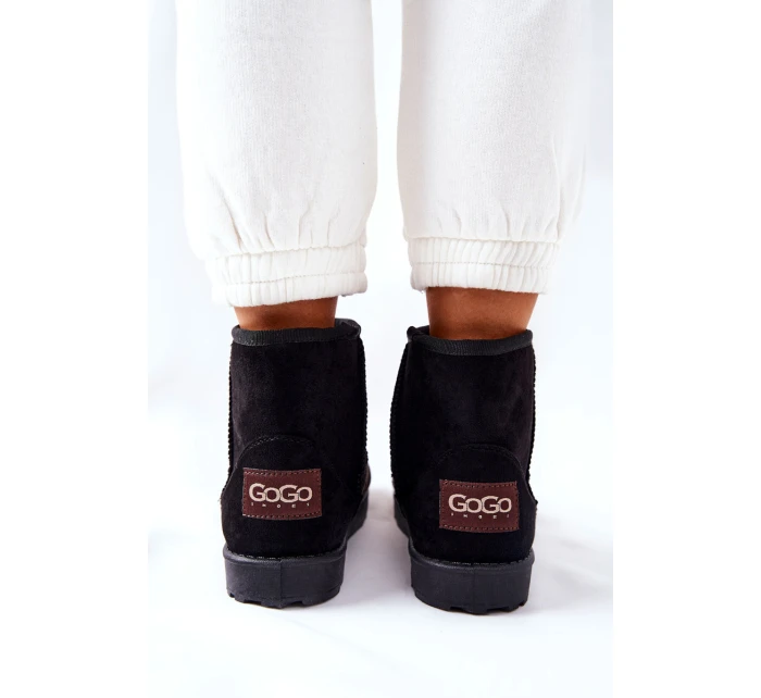 Śniegowce Ocieplane Futerkiem Czarne Vicandi Śniegowce Ocieplane Futerkiem Czarne Vicandi