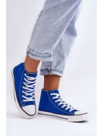 Dámské klasické vysoké boty modré model 21626470 - Boto