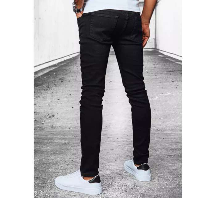 Čierne pánske džínsové nohavice Dstreet UX3914