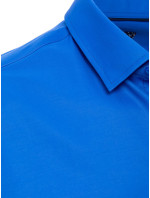 Pánska chrpová modrá košeľa s krátkym rukávom Dstreet KX0990