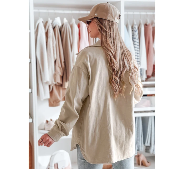 Dámská přechodná košilová bunda oversize  Dstreet model 21986313 - FashionStreet