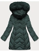 Dámska zimná bunda s kapucňou tmavozelená (2m-21308) Dámska zimná bunda s kapucňou tmavozelená (2m-21308)