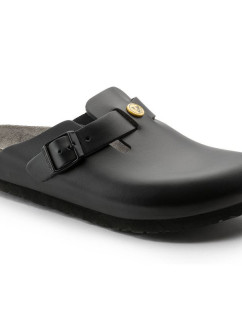Birkenstock Dámske dreváky Boston ESD Black Natural Leather Health Flip Flops Narrow Narrow (0061368)