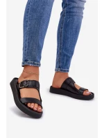 Kožené Dámské Sandały Na Platformě Černé model 21686355 - Zazoo