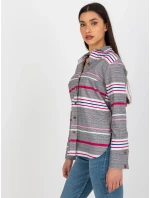 Dámska košeľa LK KS 509165.06X biela a ružová - FPrice Dámska košeľa LK KS 509165.06X biela a ružová - FPrice