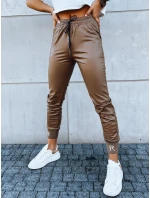 Dámské kožené kalhoty camel Dstreet model 21971259 - FashionStreet