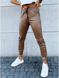 Dámské kožené kalhoty camel Dstreet model 21971259 - FashionStreet