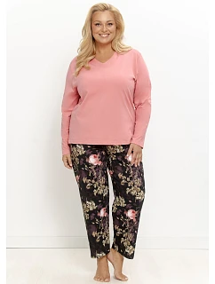 Pyžamo Taro 3654 Maribel, s dlhými rukávmi, veľkosť 2XL–3XL, Z26