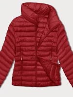 Dámska prešívaná bunda so stojačikom červená (16M9111-270)