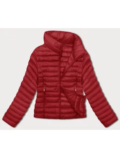 Červená prešívaná dámska bunda so stojačikom (16M9111-270)