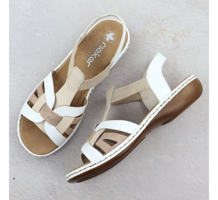 Pohodlné dámske sandále Rieker 65918-81