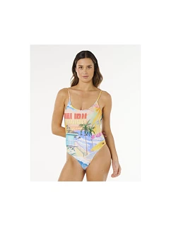Dámske plavky RIP CURL Hotel Malibu Cheeky One Piece, viacfarebné
