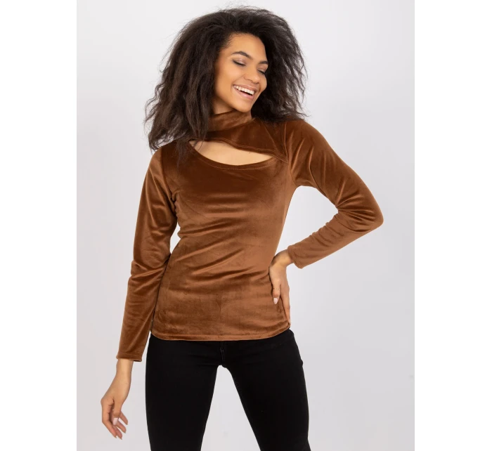 Blúzka DHJ BZ 6561.09P hnedá