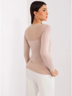 Bluzka RV BZ model 19768918 ciemny bezowy - FPrice