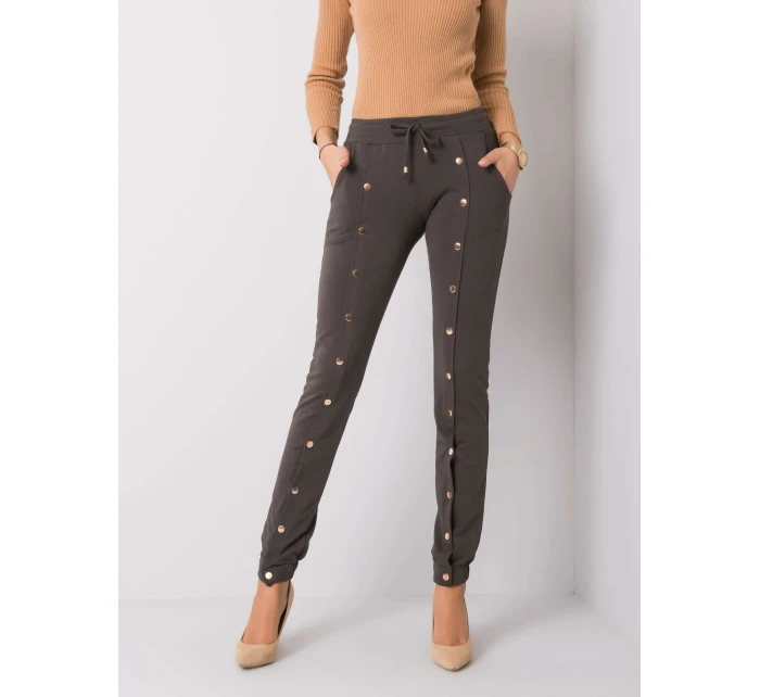 Tepláky RV DR 6016.08 tmavá khaki