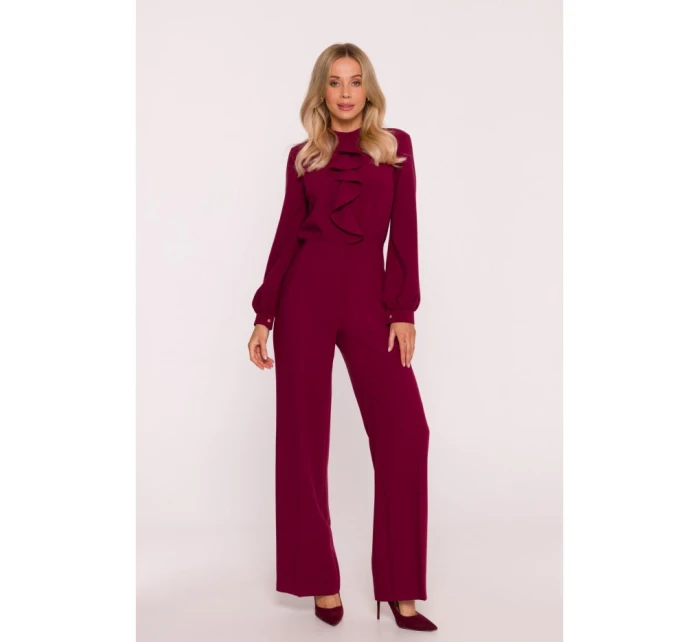 S420 Kombinéza s volánom - bordová S420 Kombinéza s volánom - bordová