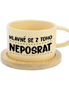 NEZABUDNITE - žltý pohár na makrónky 200 ml