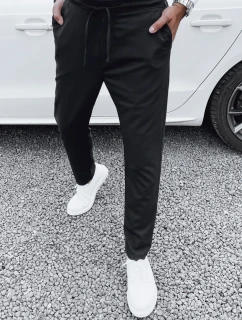 Pánske čierne nohavice FashionStreet UX4413