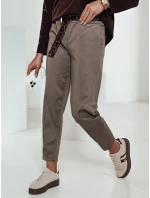 Dámské kalhoty v jedné velikosti s khaki páskem Dstreet model 21981962 - FashionStreet