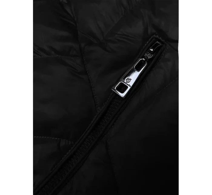 Černá prošívaná dámská bunda pro přechodné období model 21247189 - Glakate