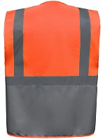 Yoko HVW 801 Hi-Vis multifunkčná vesta 79.W801 hi vis oranžová/sivá Yoko HVW 801 Hi-Vis multifunkčná vesta 79.W801 hi vis oranžová/sivá