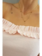 Španielske šaty s volánikmi púdrovo ružové Španielske šaty s volánikmi púdrovo ružové