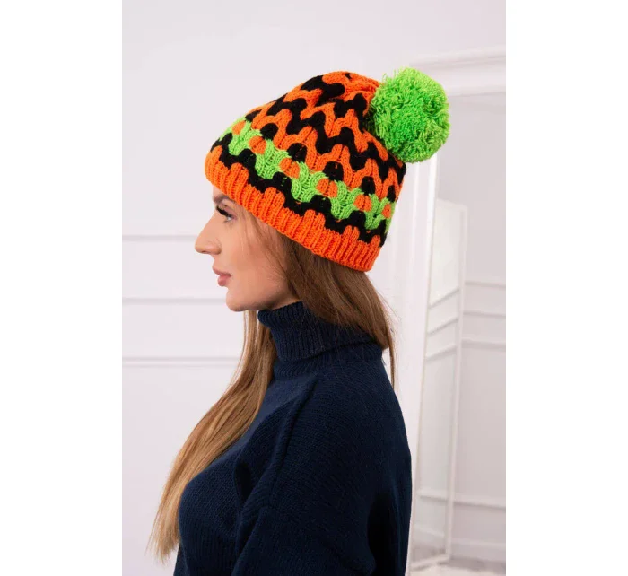 Dámská čepice Laila orange neon model 18751303 - K-Fashion