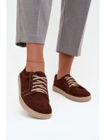 model 21712724 typu barefoot z přírodního semiše 314 čokoládové - Zazoo