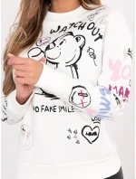 Mikina D10608BC02804A biela Mikina D10608BC02804A biela