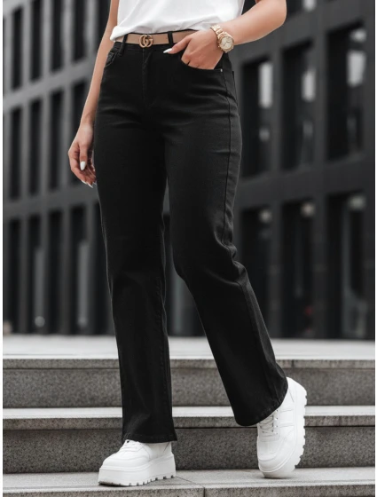 Dámské široké džíny black Dstreet model 21987961 - FashionStreet Dámské široké džíny black Dstreet model 21987961 - FashionStreet