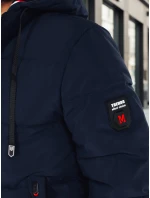 Pánská zimní bunda s kapucí tmavě modrá Dstreet model 21995293 - FashionStreet