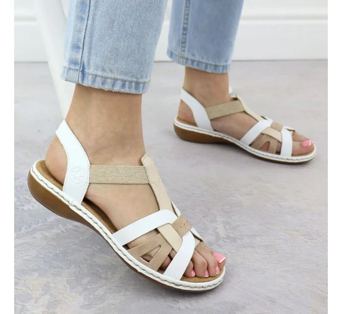 Pohodlné dámske sandále Rieker 65918-81