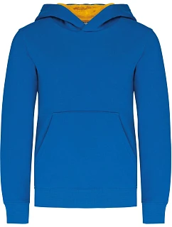 K 453 Dětská kontrastní mikina s kapucí light royal model 22509498 - Kariban