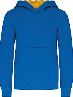 K 453 Dětská kontrastní mikina s kapucí light royal model 22509498 - Kariban