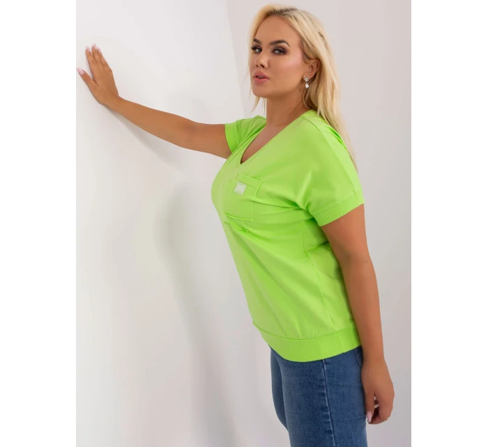 Bluzka RV BZ model 19915389 limonkowy - FPrice Bluzka RV BZ model 19915389 limonkowy - FPrice