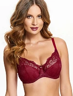 Dámska podprsenka Leila 0091 Bordeaux - Kostar