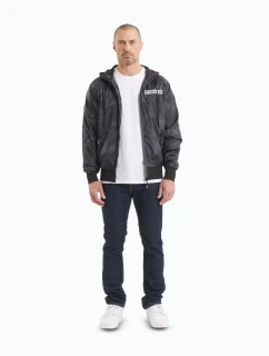 Pánská přechodová bunda Athletic Logo černo-šedá - Pitbull