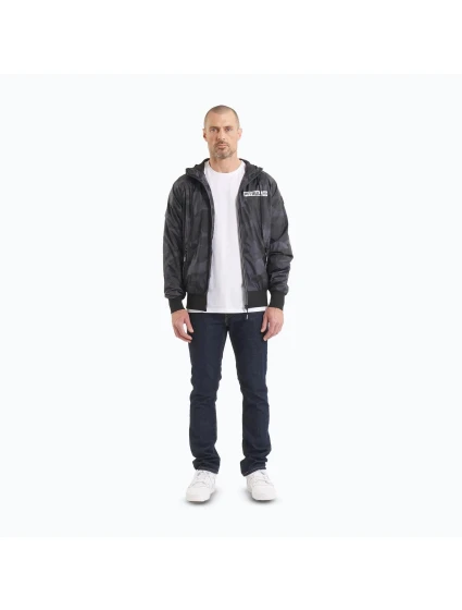 Pánska športová bunda s logom Black-Grey - Pitbull