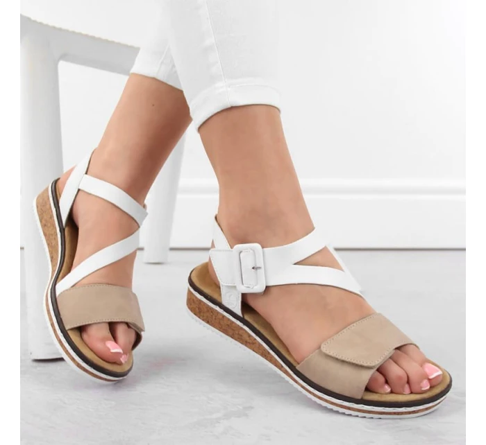 Pohodlné kombinované sandále Rieker W RKR678