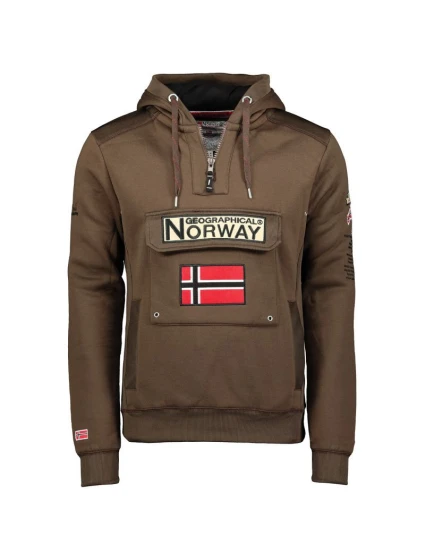 Geographic Norway Gymclass DB 054 M WW2487H/GN-Brown Mikina Geographic Norway Gymclass DB 054 M WW2487H/GN-Brown Mikina