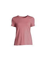 CASALL Essential Mesh Detail Tee pink CASALL Essential Mesh Detail Tee pink