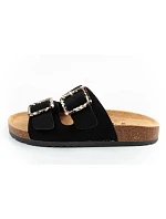 Lee Cooper dámske šnurovacie šľapky slip-on black semišové pohodlné ľahké dámske